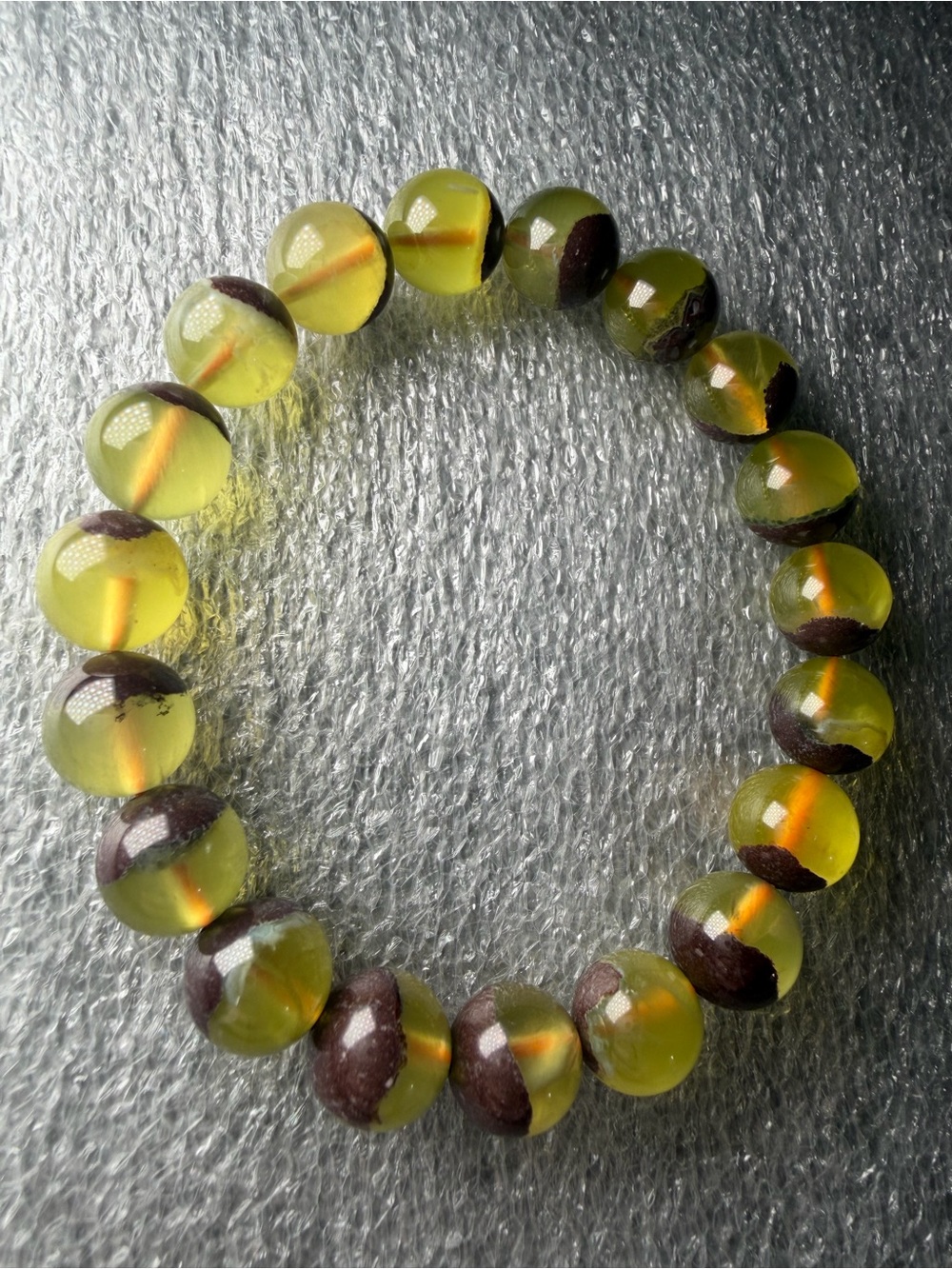 Gorgeous High Quality 10MM Prehnite Natural Crystal Bracelet